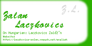 zalan laczkovics business card
